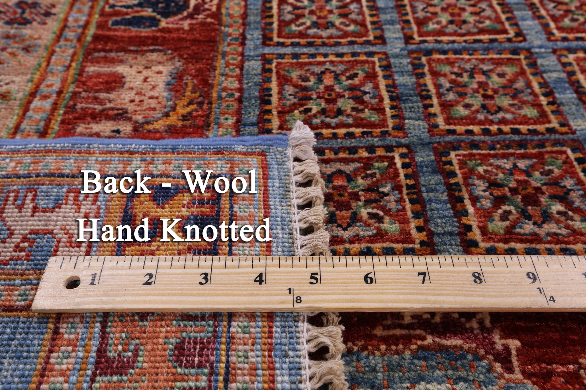 Antiqued Pazyryk Historical Design Handmade Wool Rug - 4' 10" X 6' 6" - Golden Nile