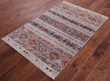 Khorjin Persian Gabbeh Hand Knotted Wool Rug - 3' 2" X 5' 0" - Golden Nile