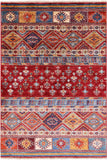 Khorjin Persian Gabbeh Handmade Wool Rug - 3' 3" X 4' 11" - Golden Nile
