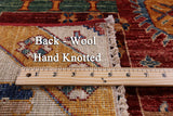 Super Kazak Hand Knotted Wool Rug - 5' 6" X 7' 9" - Golden Nile