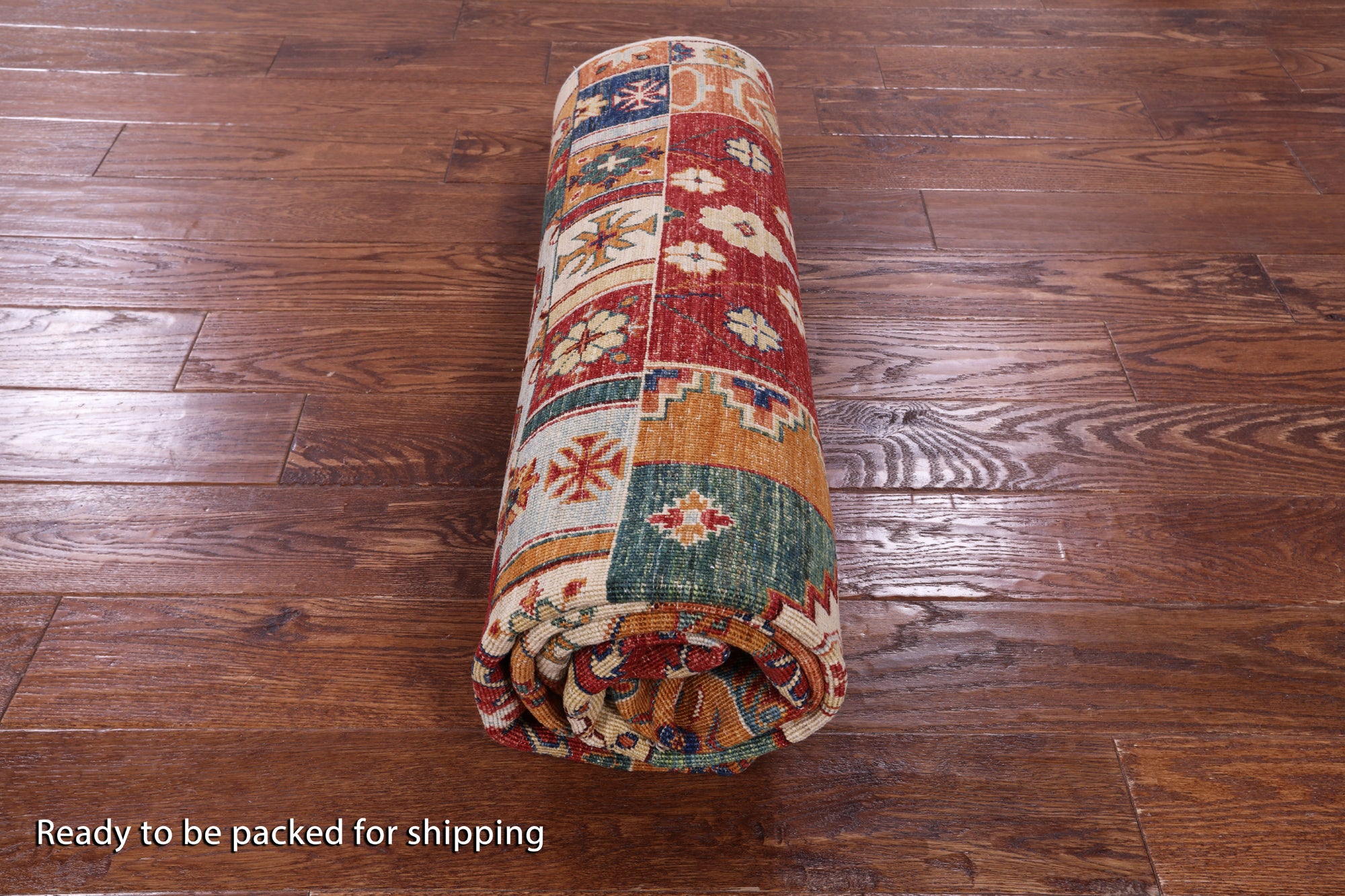 Super Kazak Handmade Wool Rug - 5' 6" X 7' 9" - Golden Nile