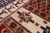 Super Kazak Handmade Wool Rug - 5' 6" X 7' 6" - Golden Nile