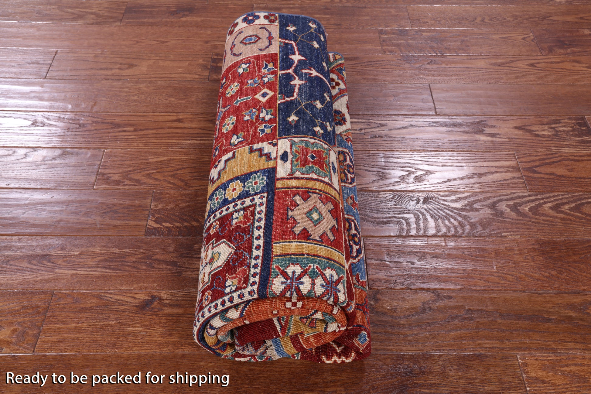 Super Kazak Handmade Wool Rug - 5' 6" X 7' 6" - Golden Nile
