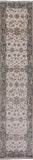 Ivory Turkish Oushak Hand Knotted Wool Runner Rug - 2' 7" X 11' 11" - Golden Nile