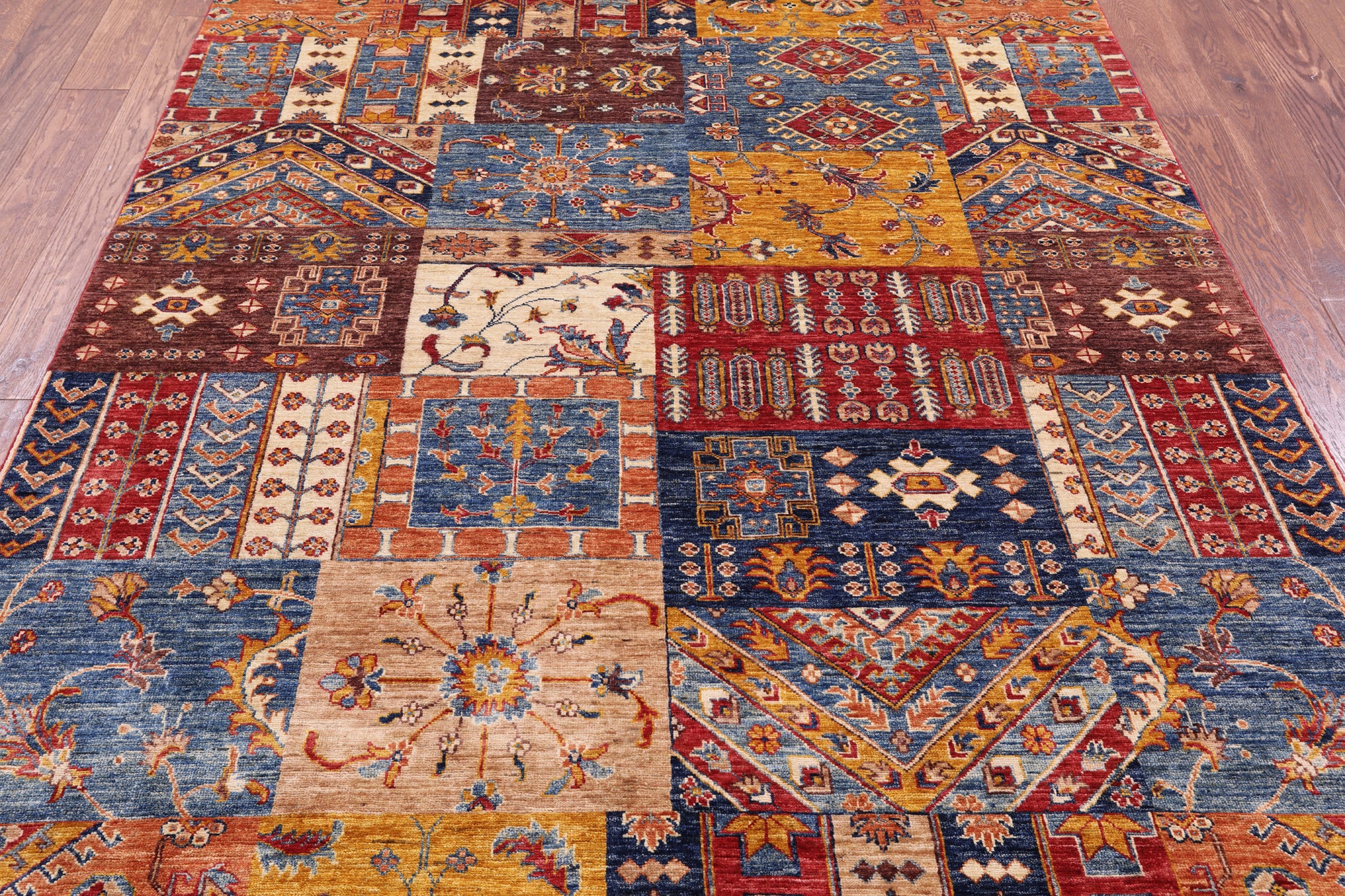 Super Kazak Handmade Wool Rug - 6' 0" X 8' 0" - Golden Nile
