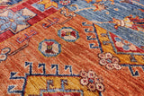 Super Kazak Handmade Wool Rug - 6' 0" X 8' 0" - Golden Nile
