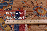 Super Kazak Handmade Wool Rug - 6' 0" X 8' 0" - Golden Nile