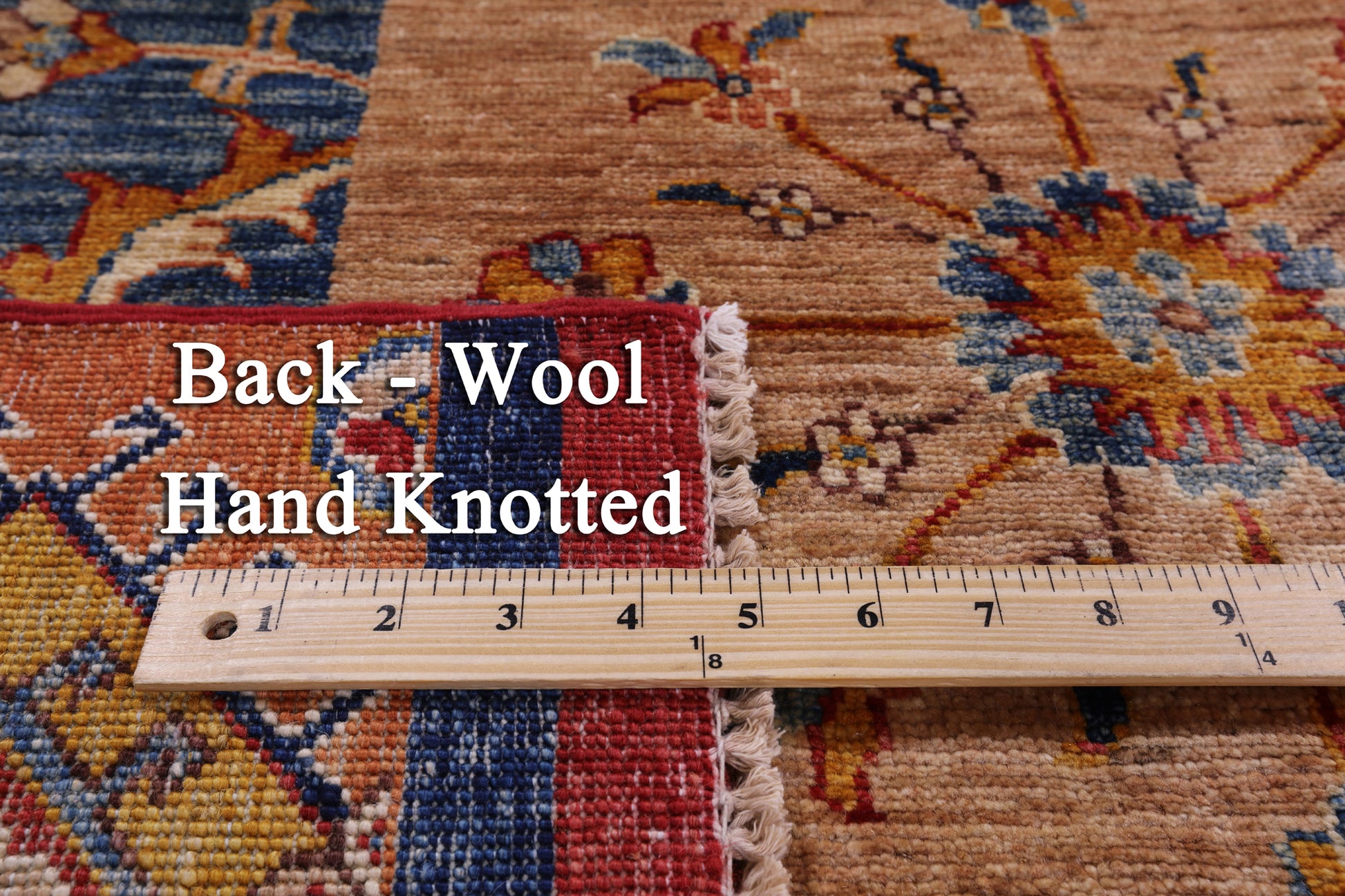 Super Kazak Handmade Wool Rug - 6' 0" X 8' 0" - Golden Nile