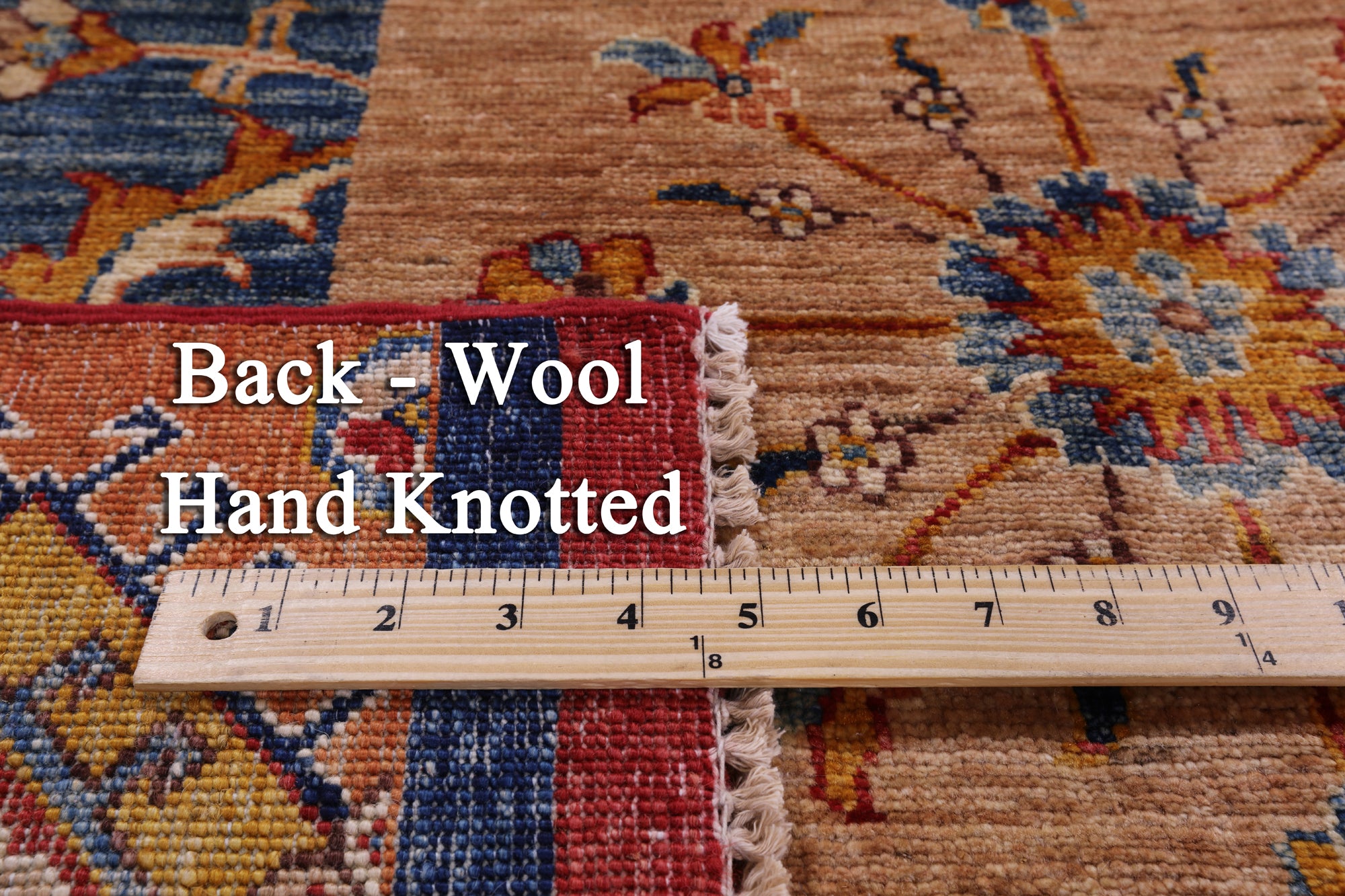 Super Kazak Handmade Wool Rug - 6' 0" X 8' 0" - Golden Nile
