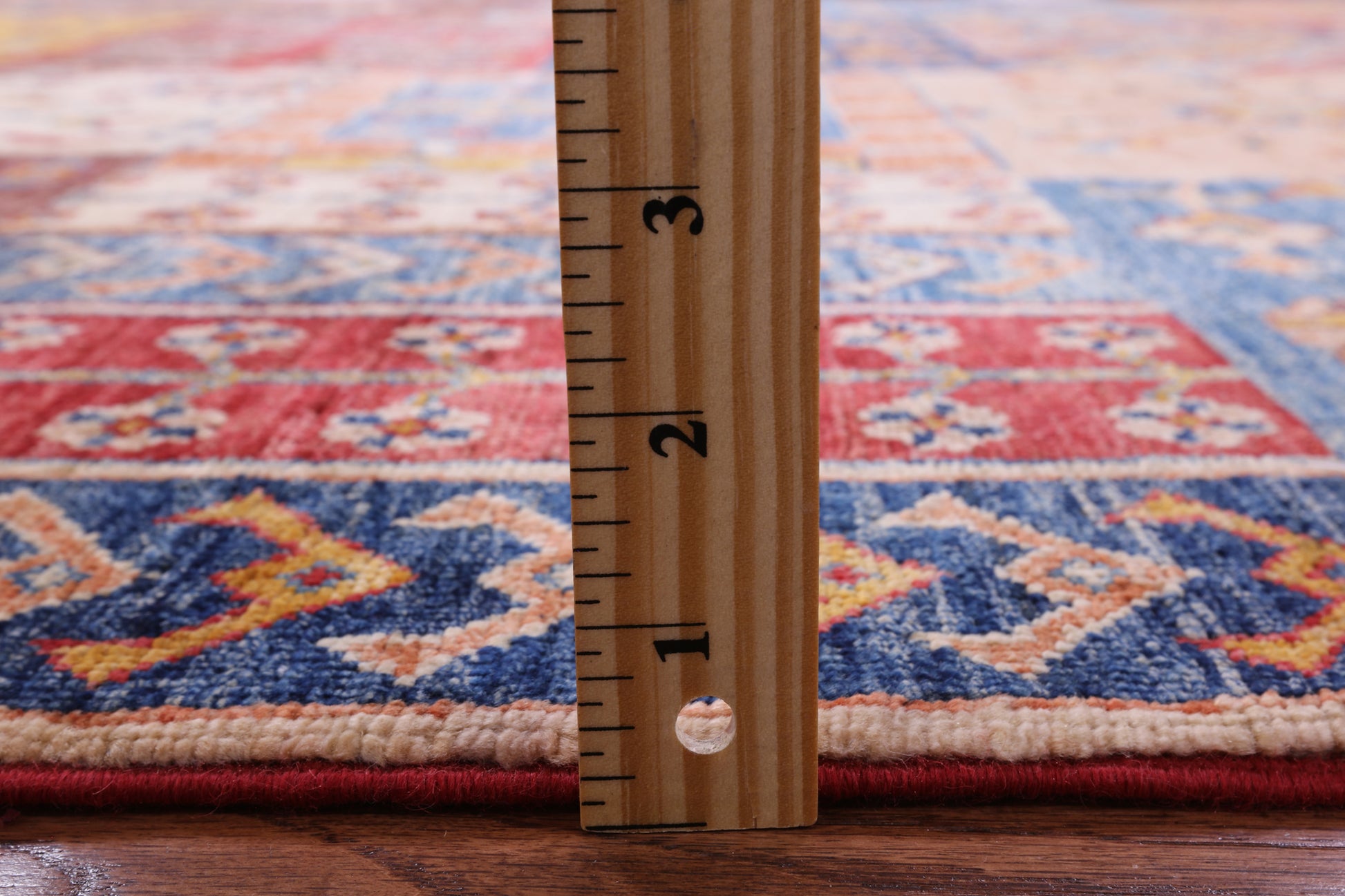 Super Kazak Handmade Wool Rug - 6' 0" X 8' 0" - Golden Nile