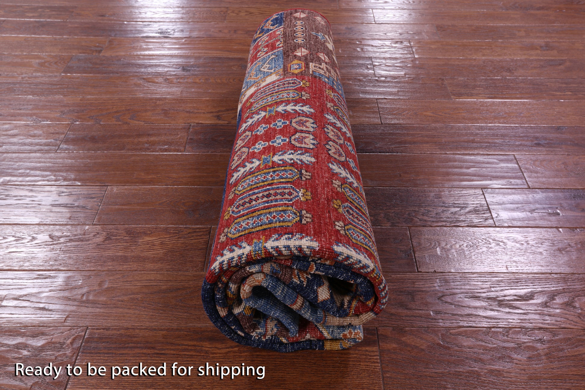 Super Kazak Handmade Wool Rug - 6' 0" X 8' 0" - Golden Nile