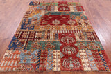 Super Kazak Hand Knotted Wool Rug - 5' 9" X 7' 10" - Golden Nile