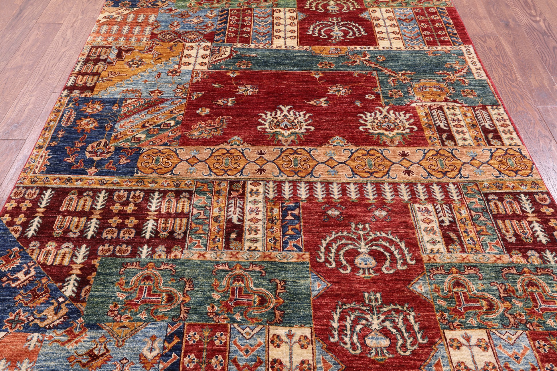 Super Kazak Hand Knotted Wool Rug - 5' 9" X 7' 10" - Golden Nile