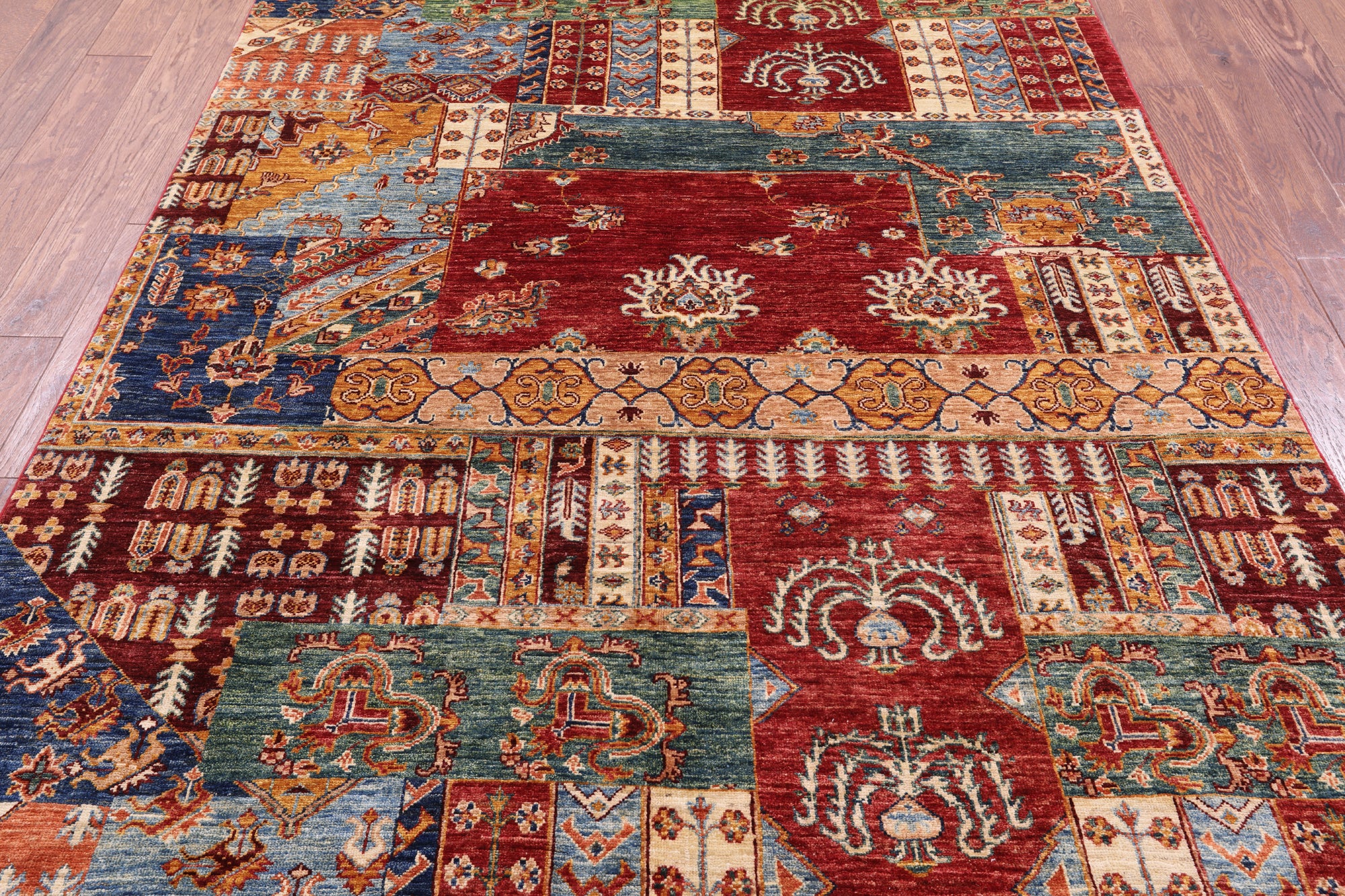 Super Kazak Hand Knotted Wool Rug - 5' 9" X 7' 10" - Golden Nile