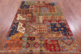 Super Kazak Hand Knotted Wool Rug - 5' 8" X 7' 9" - Golden Nile
