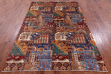 Super Kazak Handmade Wool Rug - 5' 5" X 8' 0" - Golden Nile