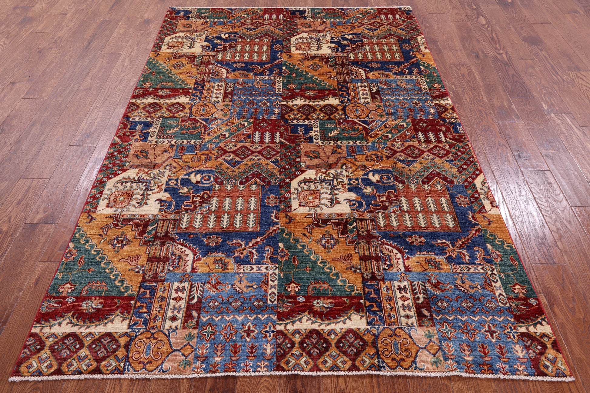 Super Kazak Handmade Wool Rug - 5' 5" X 8' 0" - Golden Nile