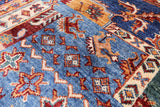 Super Kazak Handmade Wool Rug - 5' 5" X 8' 0" - Golden Nile