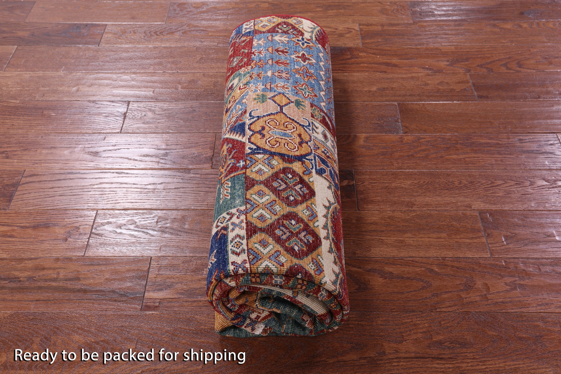Super Kazak Handmade Wool Rug - 5' 5" X 8' 0" - Golden Nile