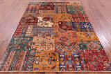Super Kazak Hand Knotted Wool Rug - 5' 8" X 7' 8" - Golden Nile