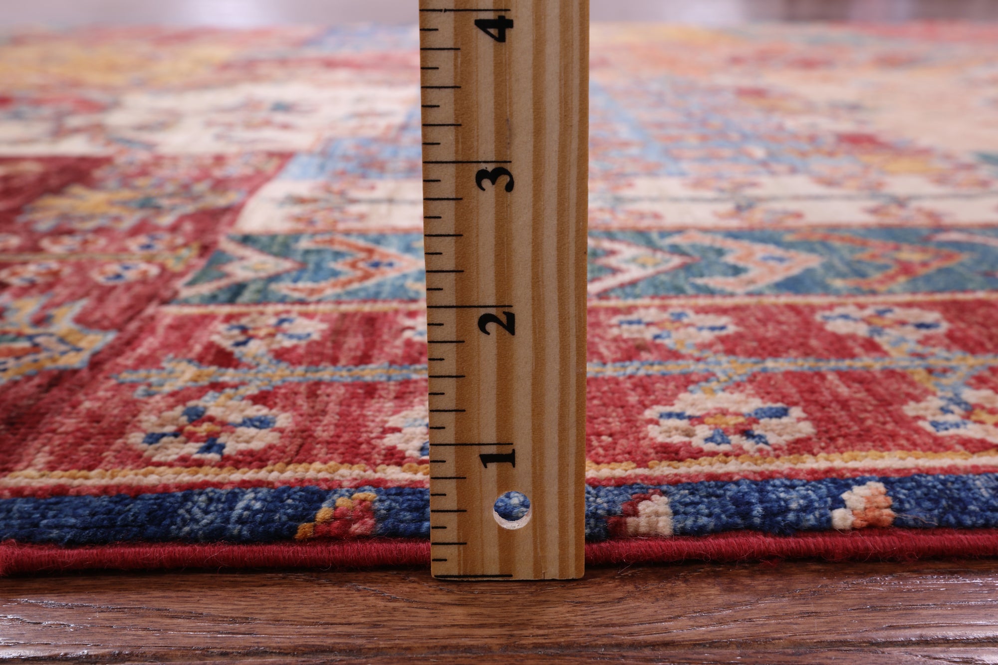 Super Kazak Hand Knotted Wool Rug - 5' 8" X 7' 8" - Golden Nile