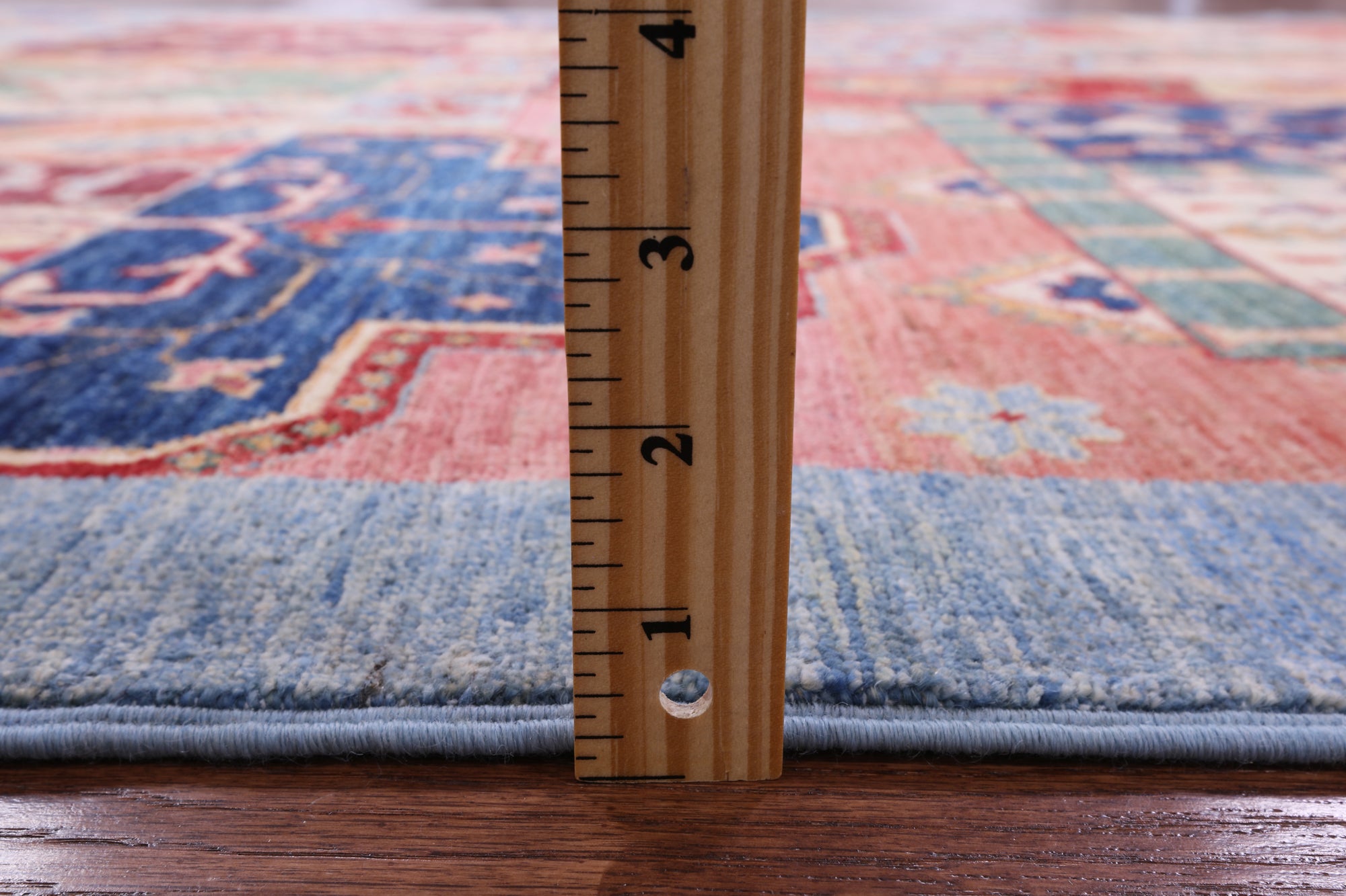 Super Kazak Hand Knotted Wool Rug - 6' 0" X 8' 8" - Golden Nile