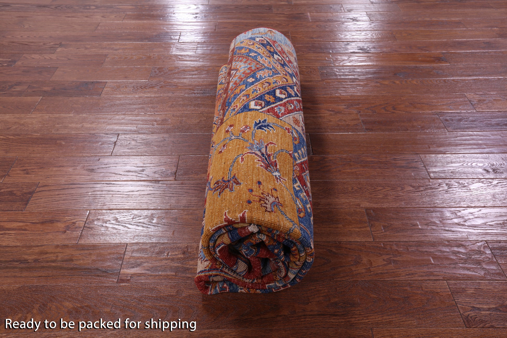 Super Kazak Handmade Wool Rug - 7' 0" X 9' 9" - Golden Nile