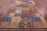 Super Kazak Handmade Wool Rug - 7' 0" X 9' 9" - Golden Nile
