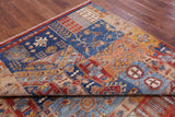 Super Kazak Handmade Wool Rug - 7' 0" X 9' 9" - Golden Nile