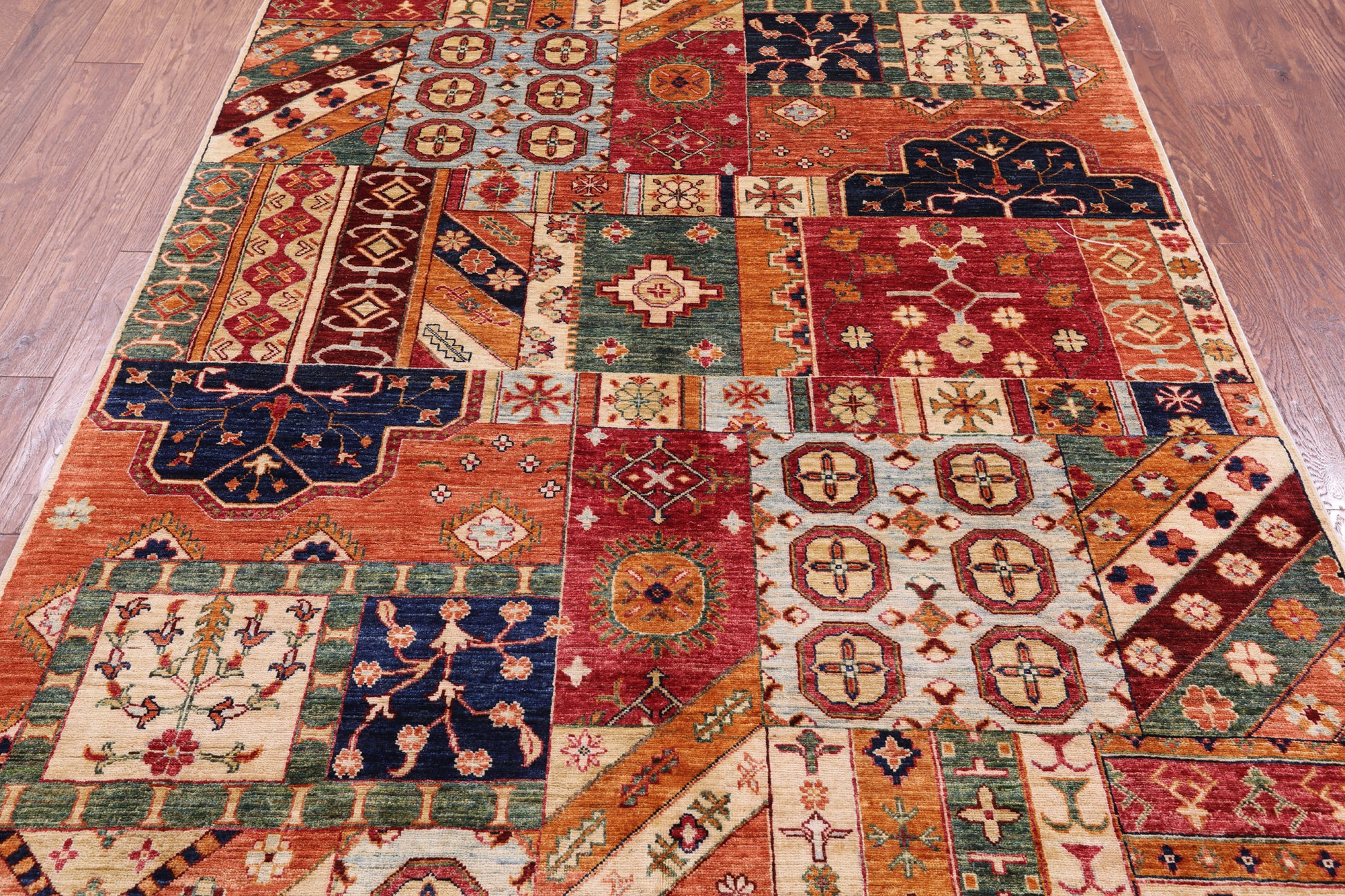 Super Kazak Hand Knotted Wool Rug - 5' 5" X 8' 3" - Golden Nile