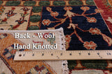 Super Kazak Hand Knotted Wool Rug - 5' 5" X 8' 3" - Golden Nile
