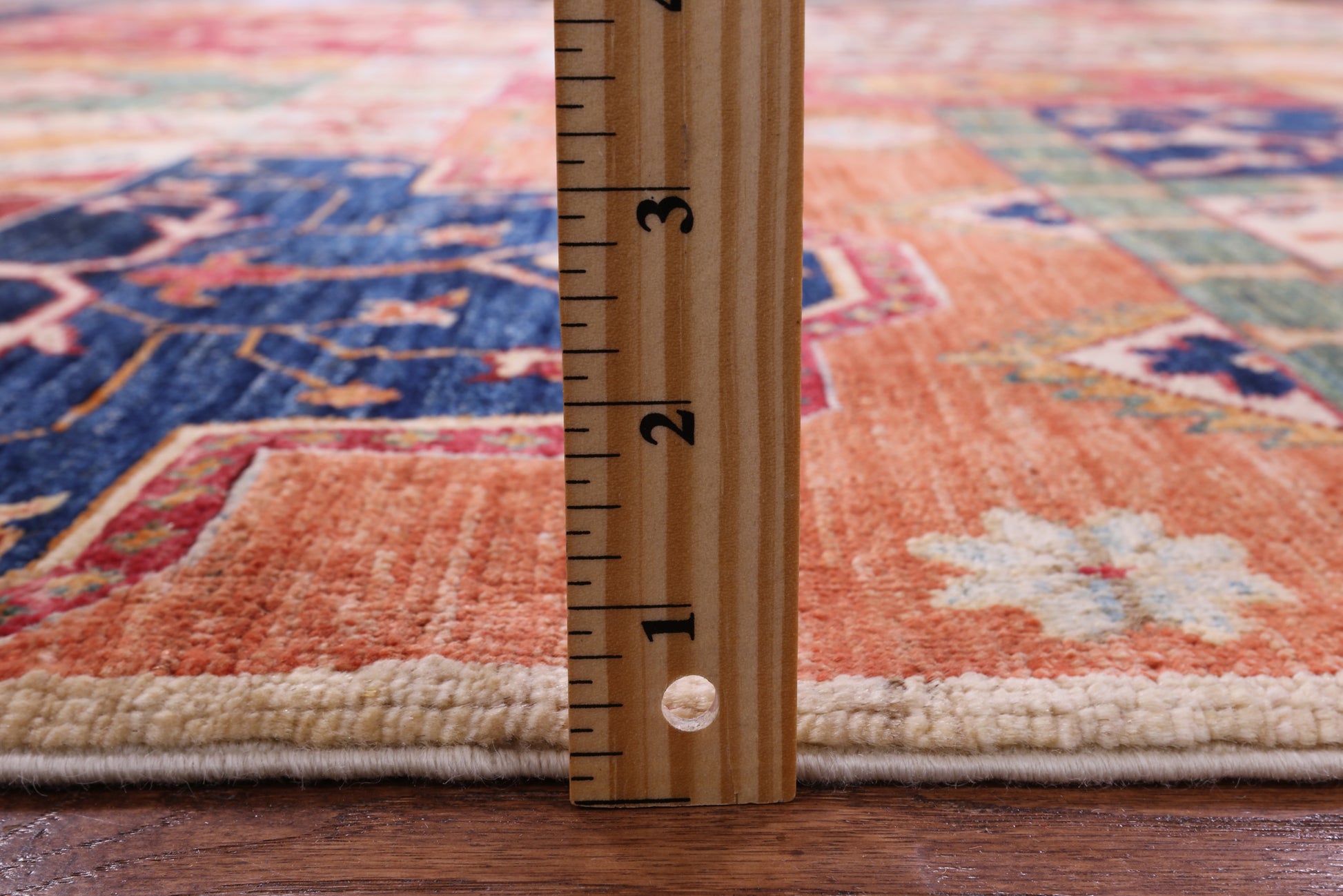 Super Kazak Hand Knotted Wool Rug - 5' 5" X 8' 3" - Golden Nile