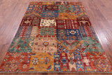 Super Kazak Hand Knotted Wool Rug - 5' 7" X 7' 7" - Golden Nile