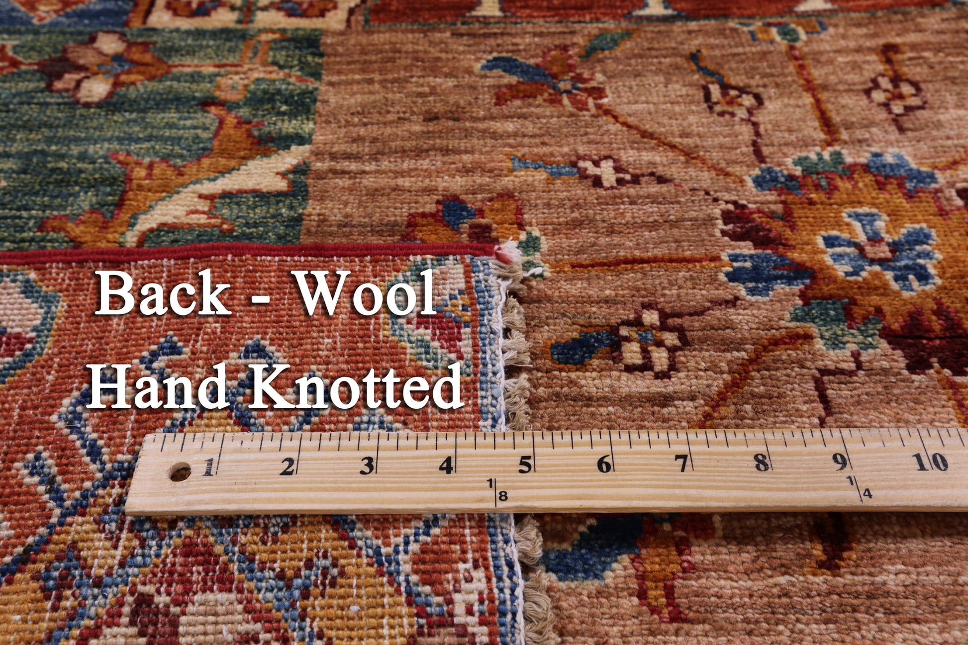 Super Kazak Hand Knotted Wool Rug - 5' 7" X 7' 7" - Golden Nile