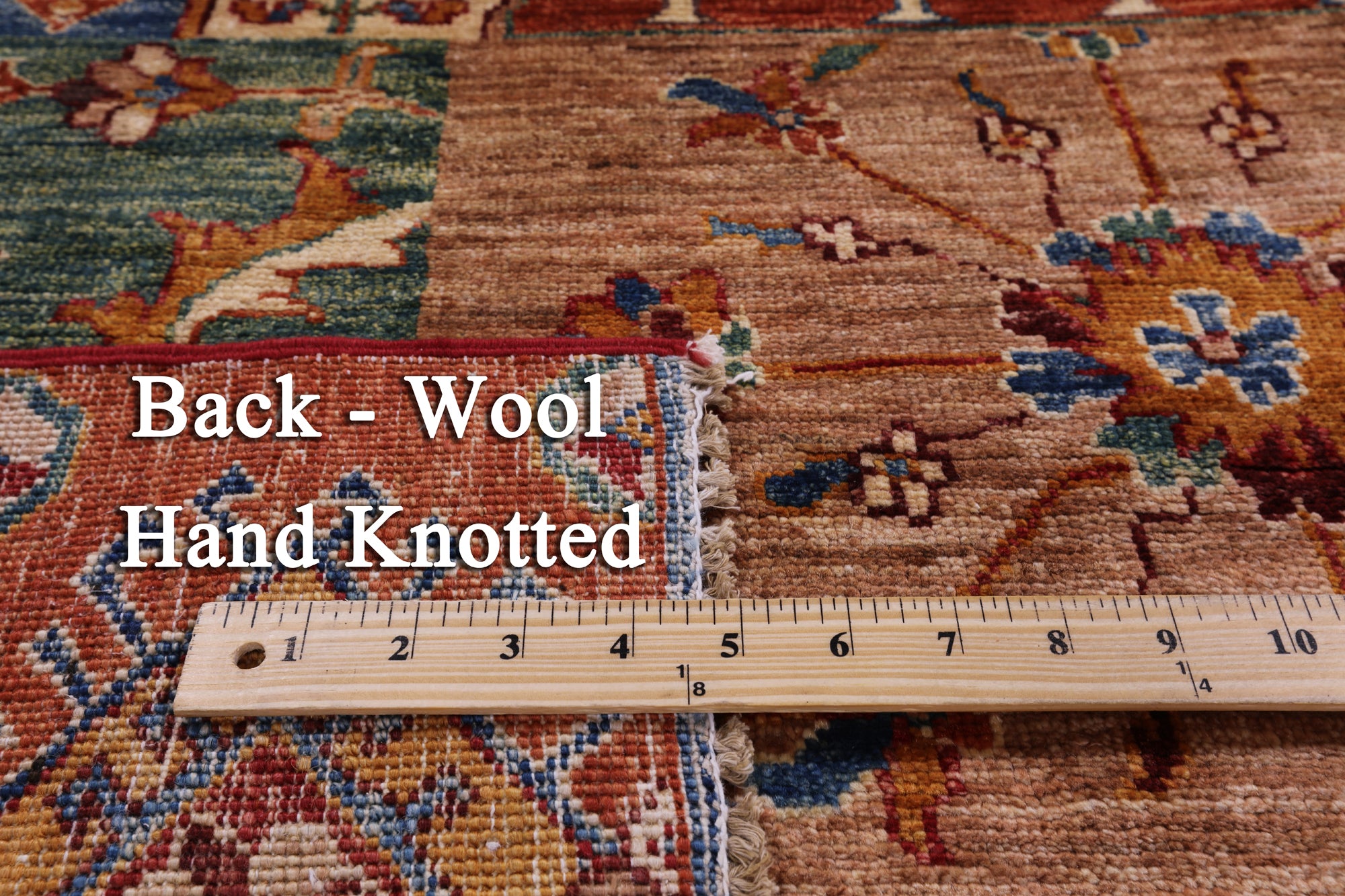 Super Kazak Hand Knotted Wool Rug - 5' 7" X 7' 7" - Golden Nile