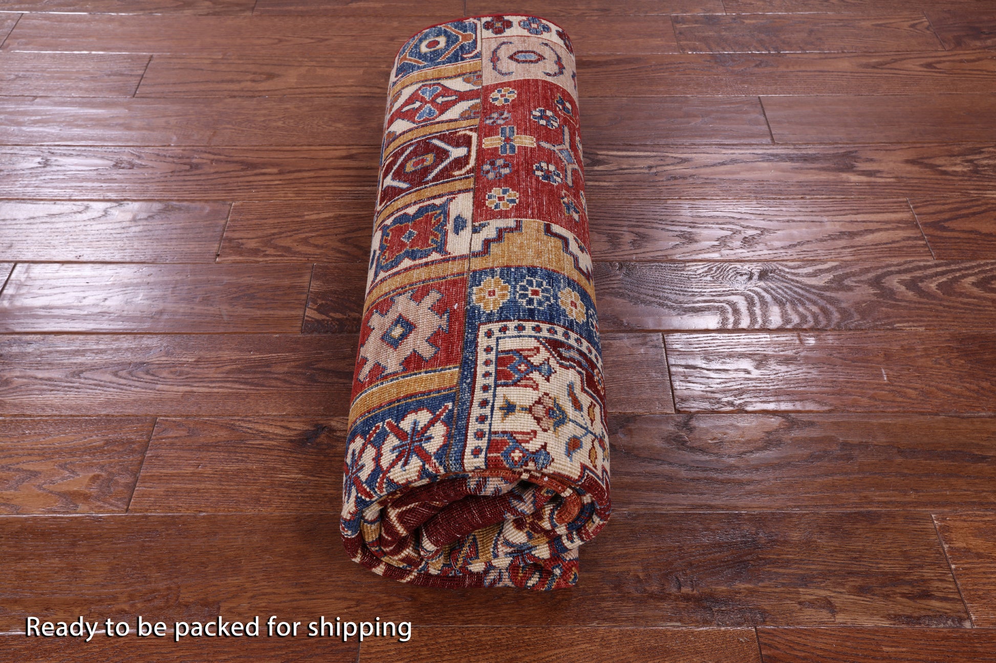 Super Kazak Hand Knotted Wool Rug - 5' 4" X 7' 10" - Golden Nile