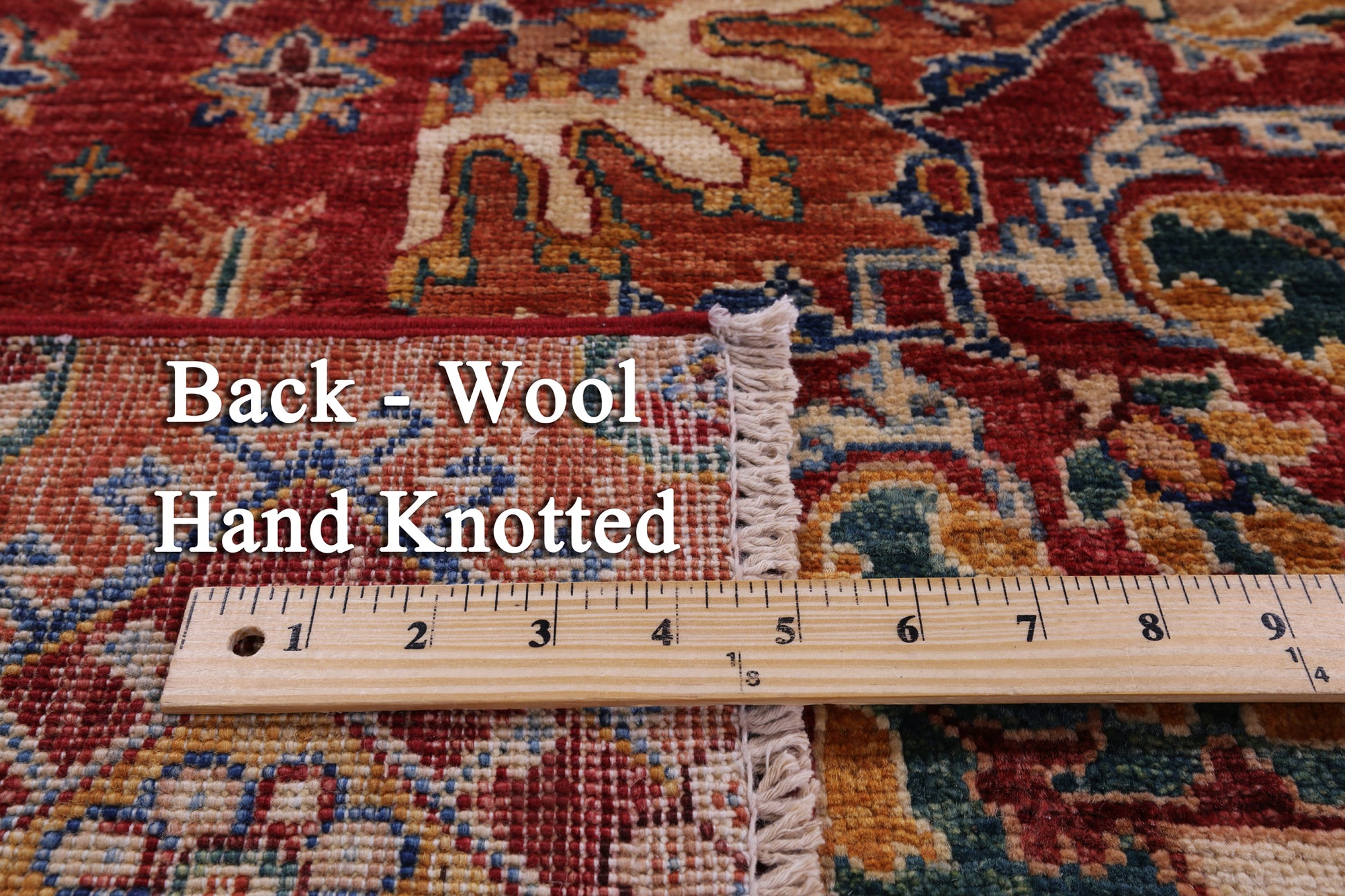 Super Kazak Handmade Wool Rug - 5' 7" X 8' 1" - Golden Nile