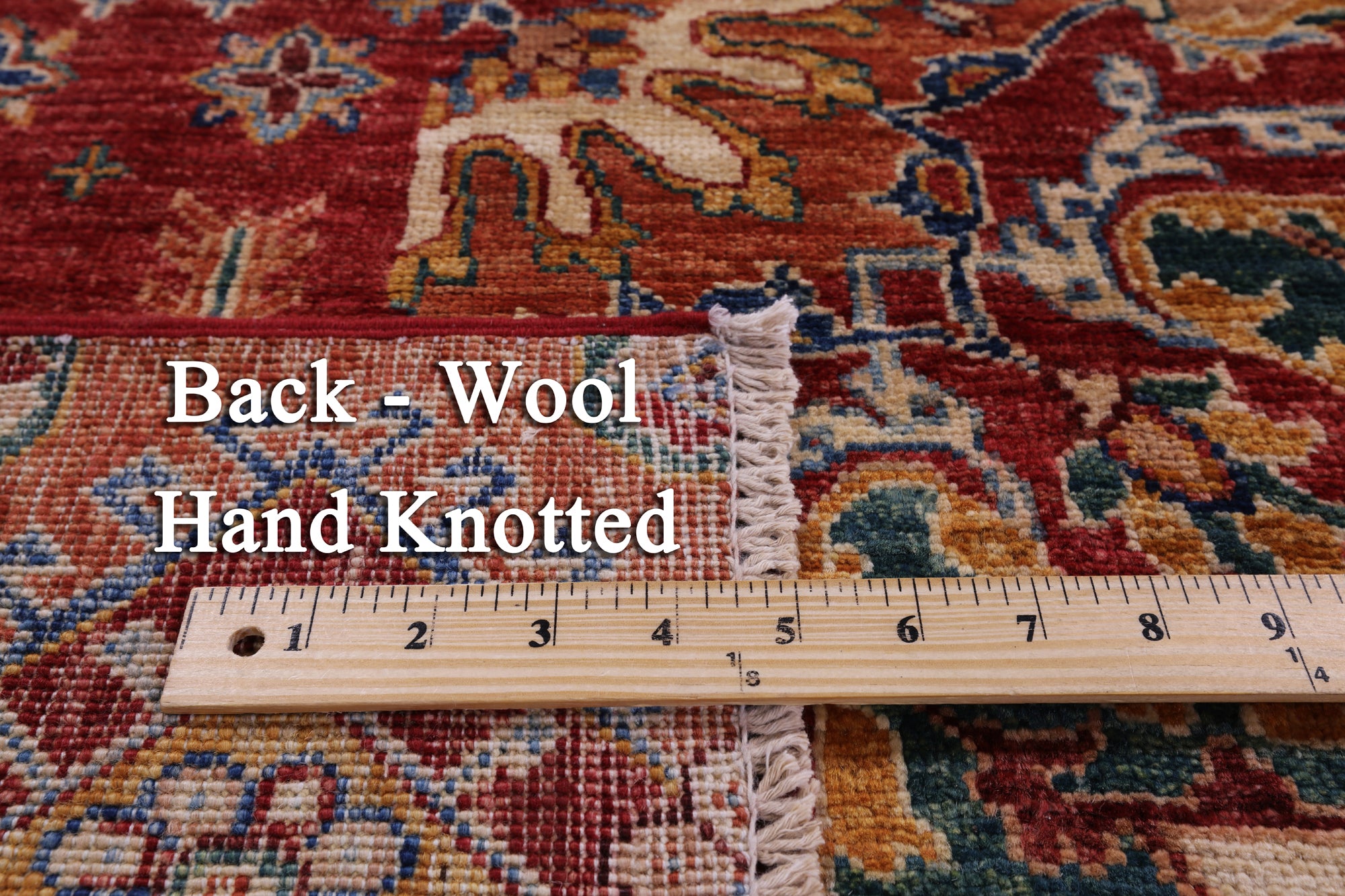 Super Kazak Handmade Wool Rug - 5' 7" X 8' 1" - Golden Nile