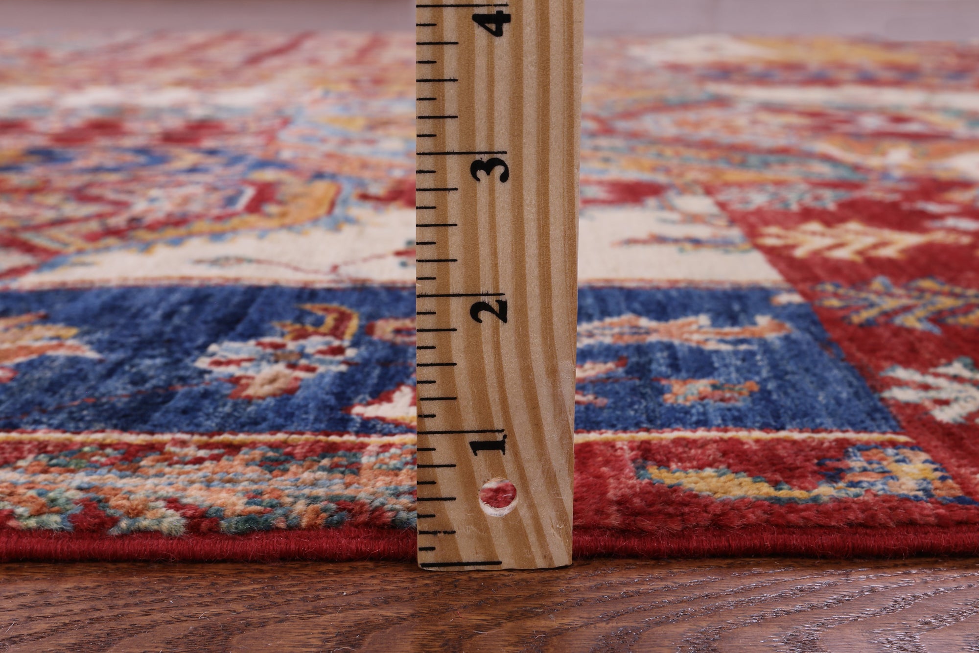 Super Kazak Handmade Wool Rug - 5' 7" X 8' 0" - Golden Nile