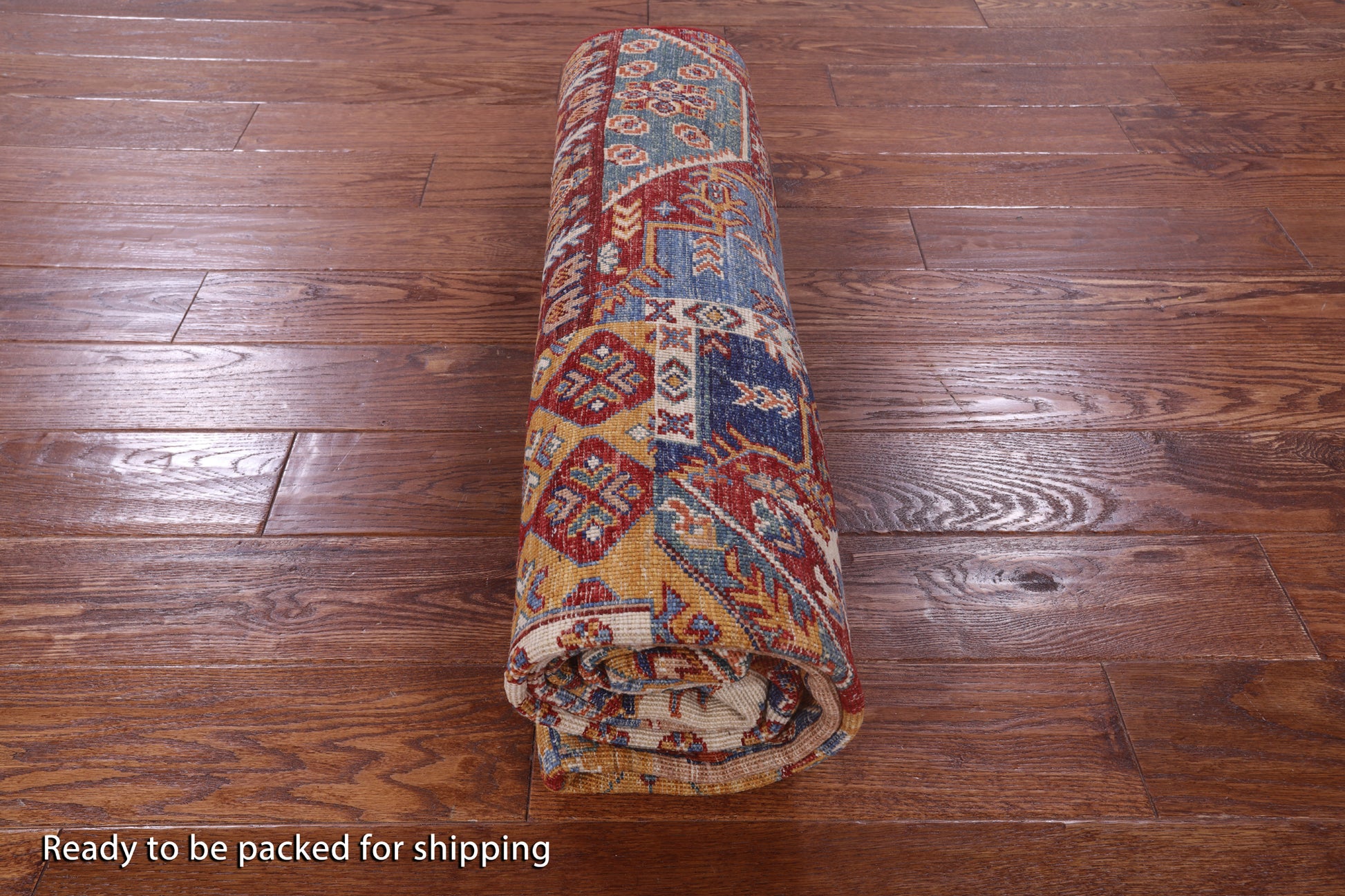 Super Kazak Handmade Wool Rug - 5' 7" X 8' 0" - Golden Nile