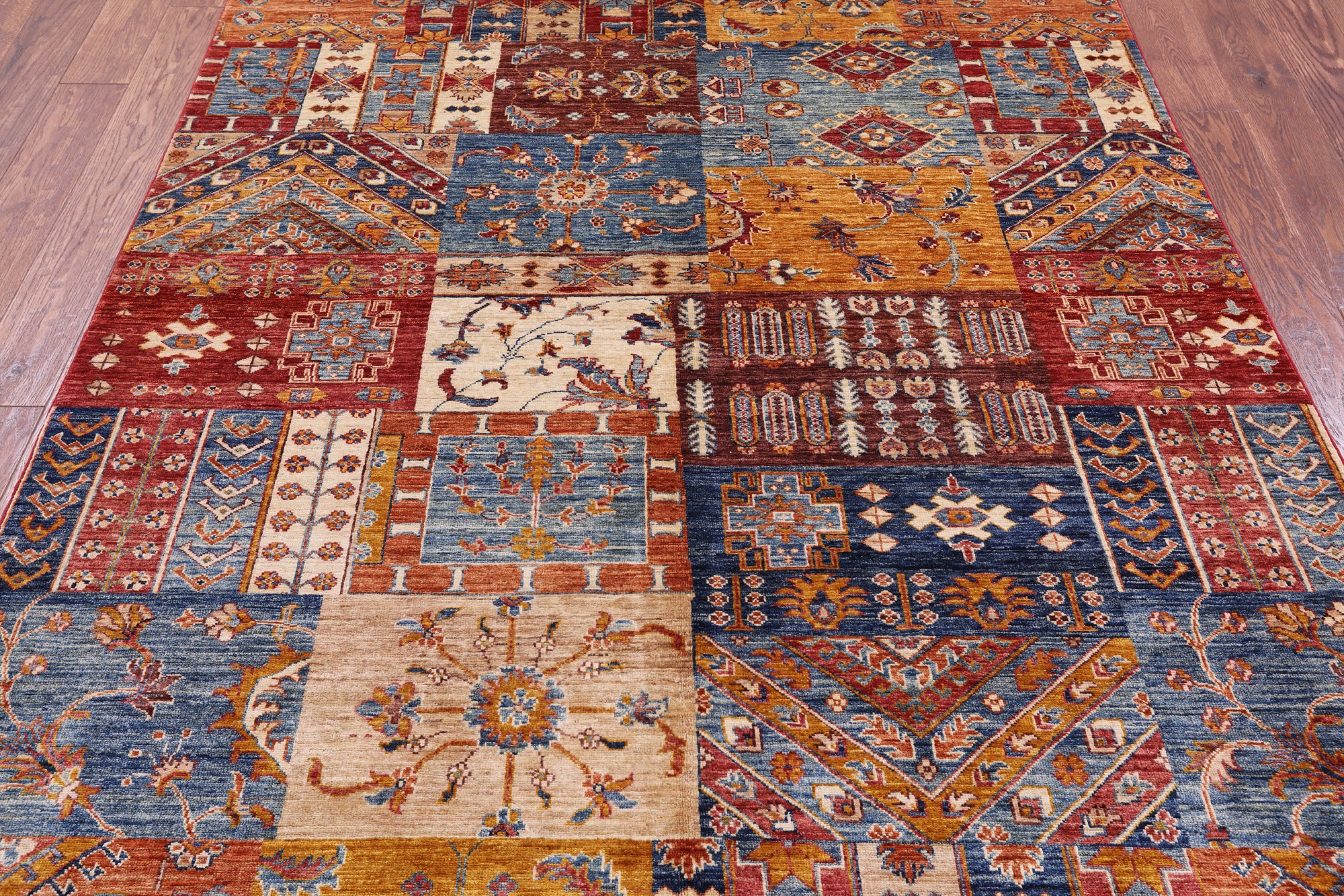Super Kazak Handmade Wool Rug - 5' 10" X 7' 8" - Golden Nile