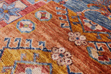 Super Kazak Handmade Wool Rug - 5' 10" X 7' 8" - Golden Nile
