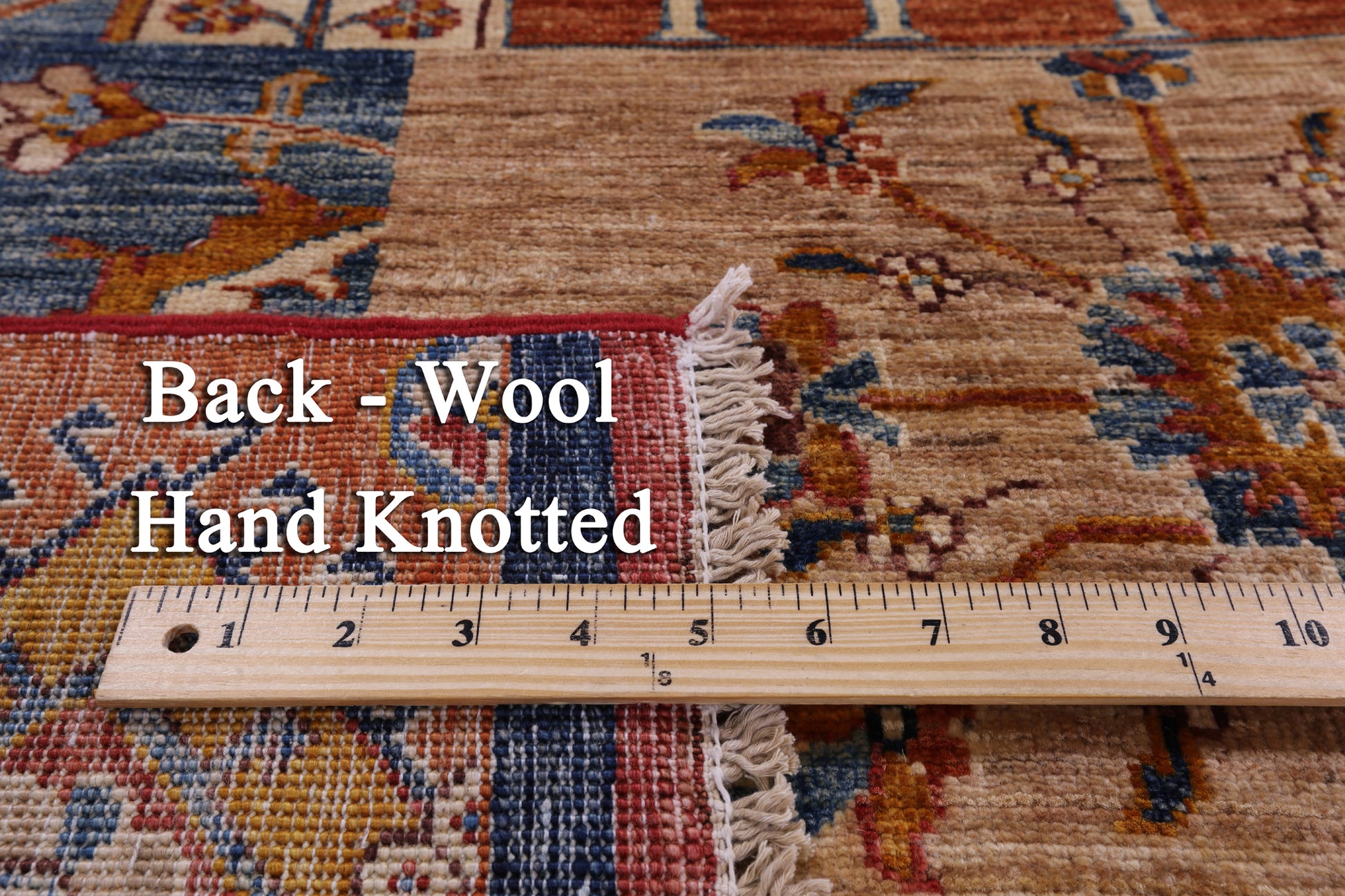 Super Kazak Handmade Wool Rug - 5' 10" X 7' 8" - Golden Nile