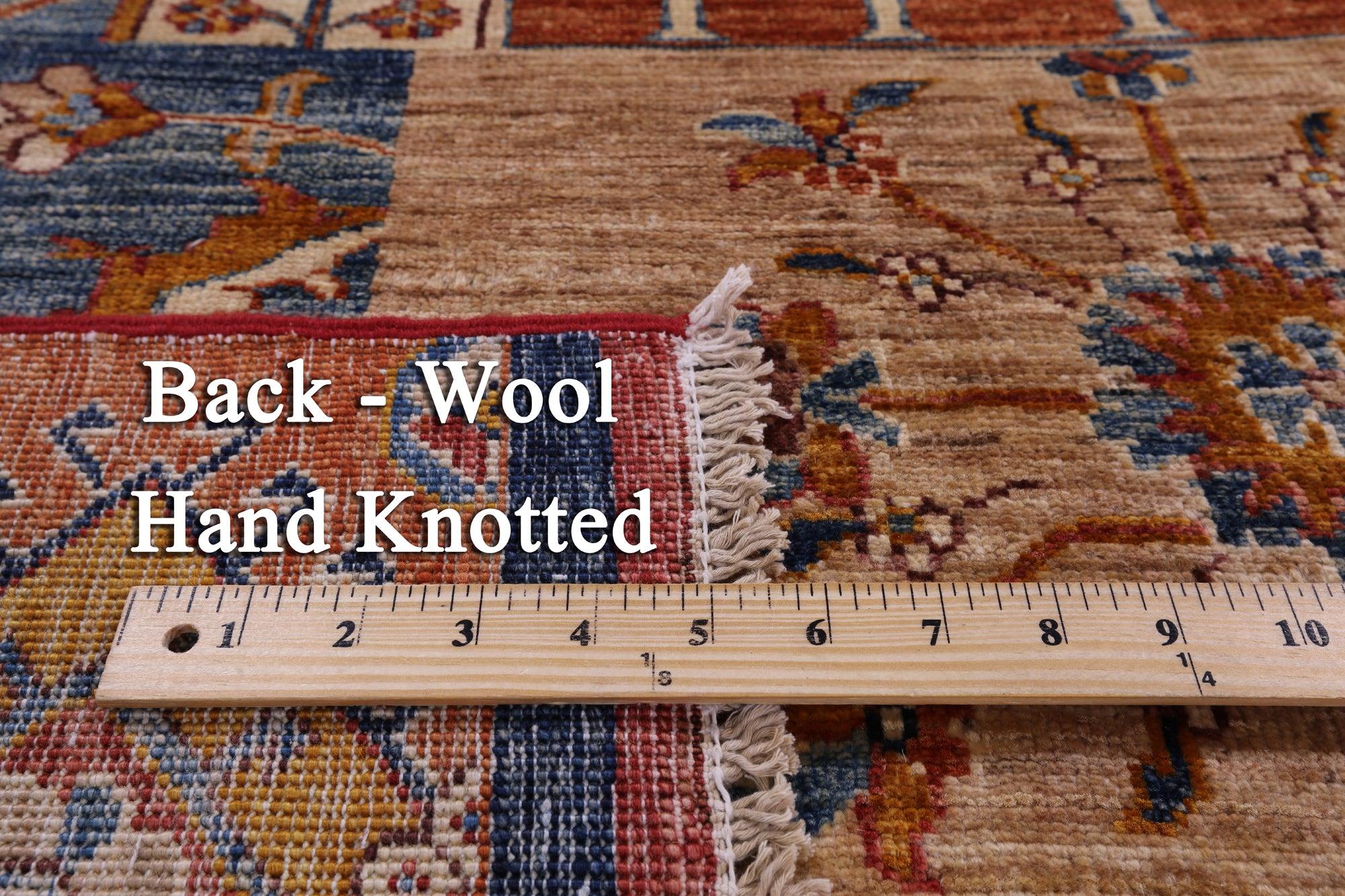 Super Kazak Handmade Wool Rug - 5' 10" X 7' 8" - Golden Nile