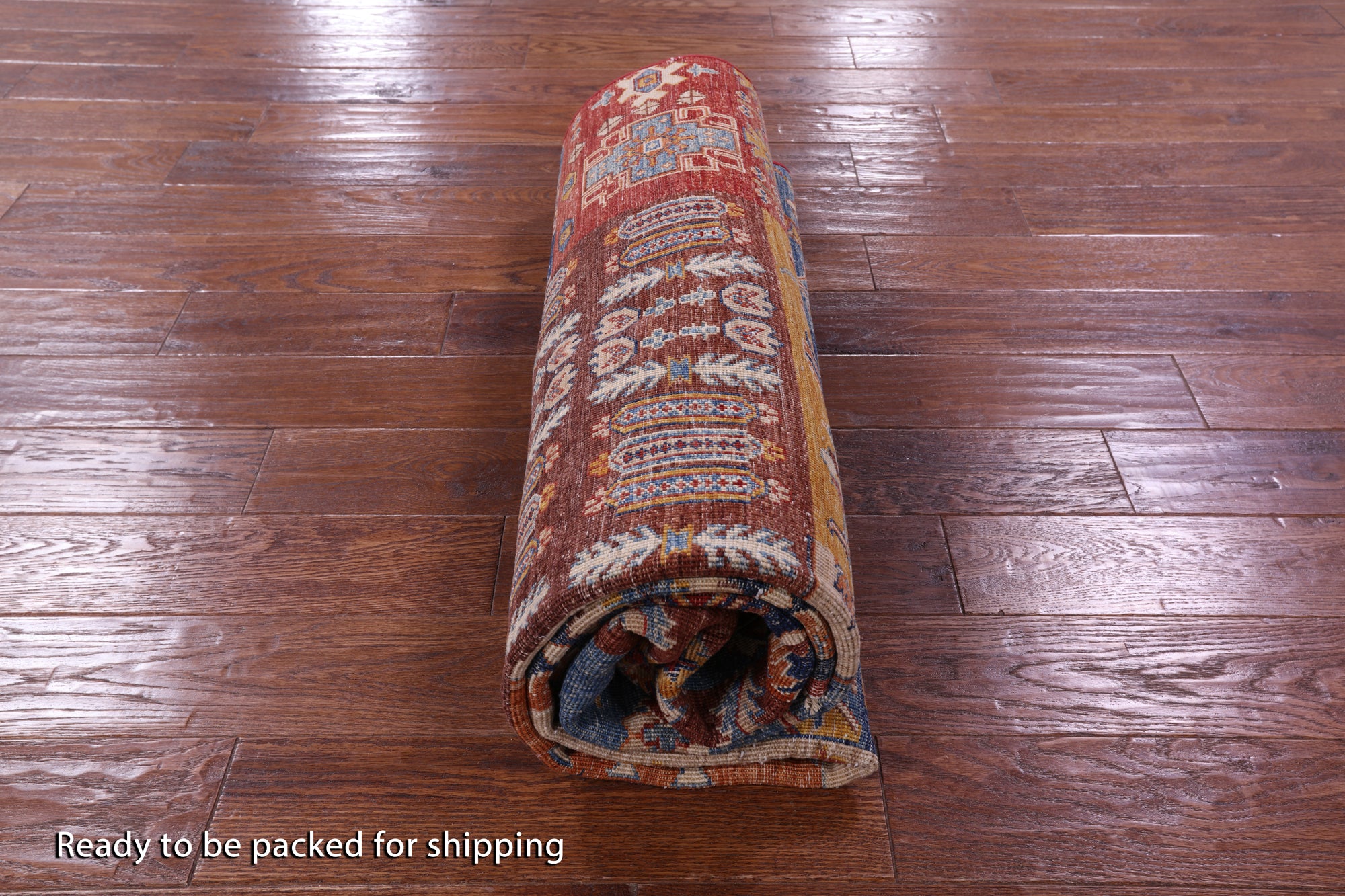 Super Kazak Handmade Wool Rug - 5' 10" X 7' 8" - Golden Nile