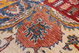 Super Kazak Hand Knotted Wool Rug - 5' 9" X 8' 3" - Golden Nile