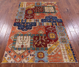 Super Kazak Hand Knotted Wool Rug - 4' 0" X 6' 5" - Golden Nile