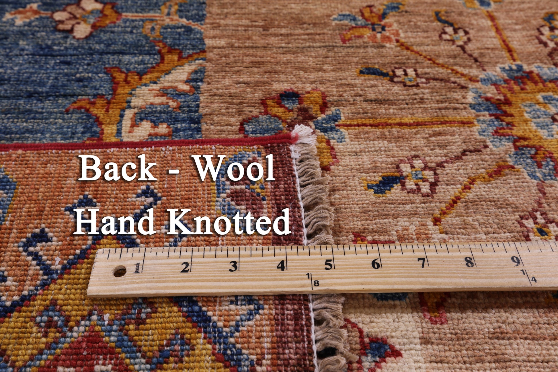Super Kazak Hand Knotted Wool Rug - 5' 0" X 6' 11" - Golden Nile