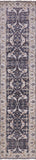 Grey Turkish Oushak Hand Knotted Wool Runner Rug - 2' 7" X 11' 9" - Golden Nile