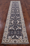 Grey Turkish Oushak Hand Knotted Wool Runner Rug - 2' 7" X 11' 9" - Golden Nile